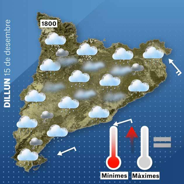 Mapa Catalunya dilluns 14-12 Mapa Catalunya dilluns 14-12