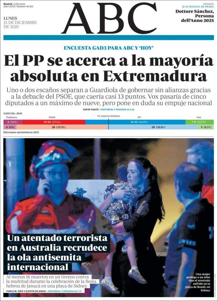 ABC, 15 desembre 2025 ABC, 15 desembre 2025