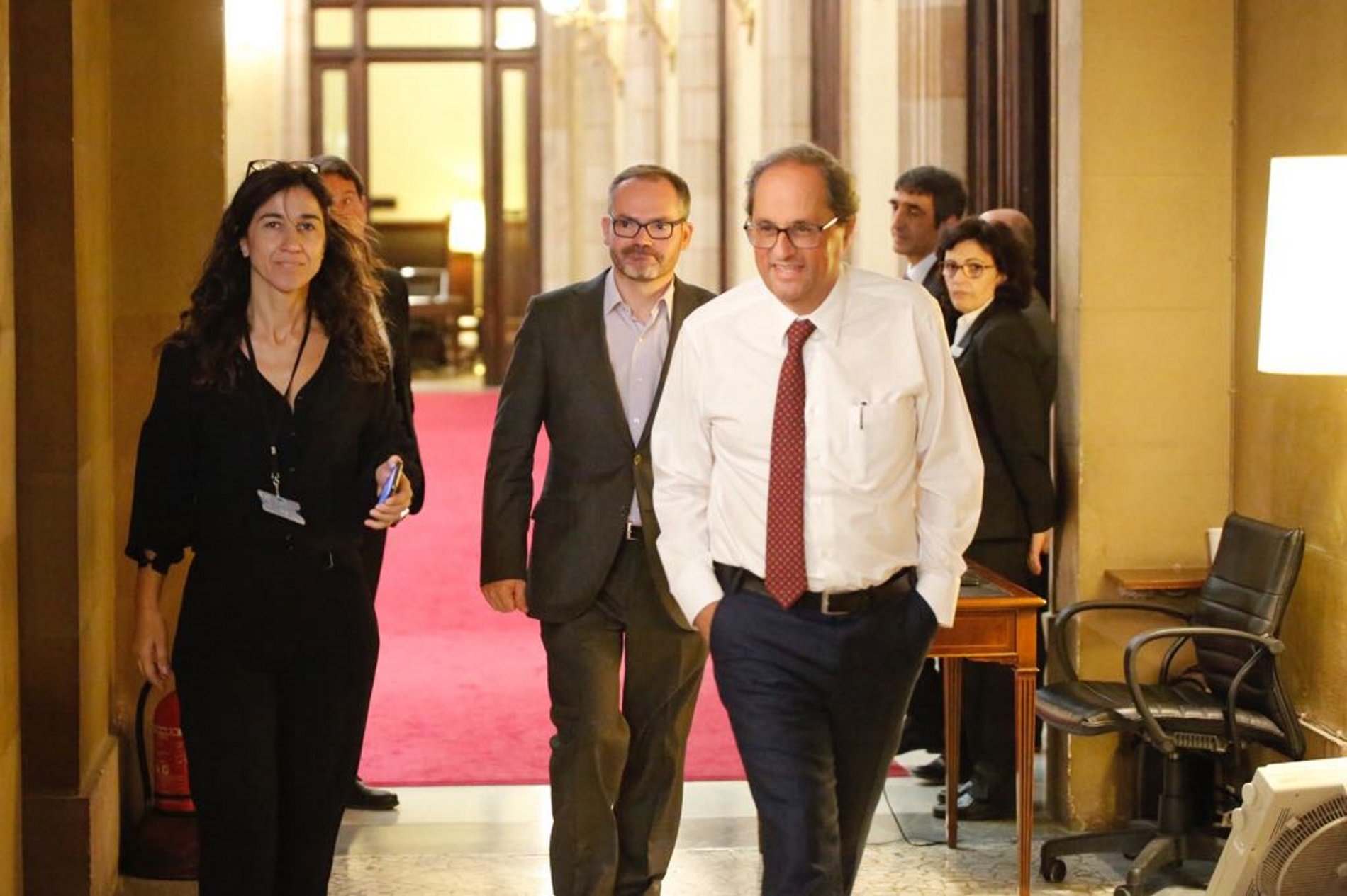 Acuerdo entre JxCat y ERC en el Parlament