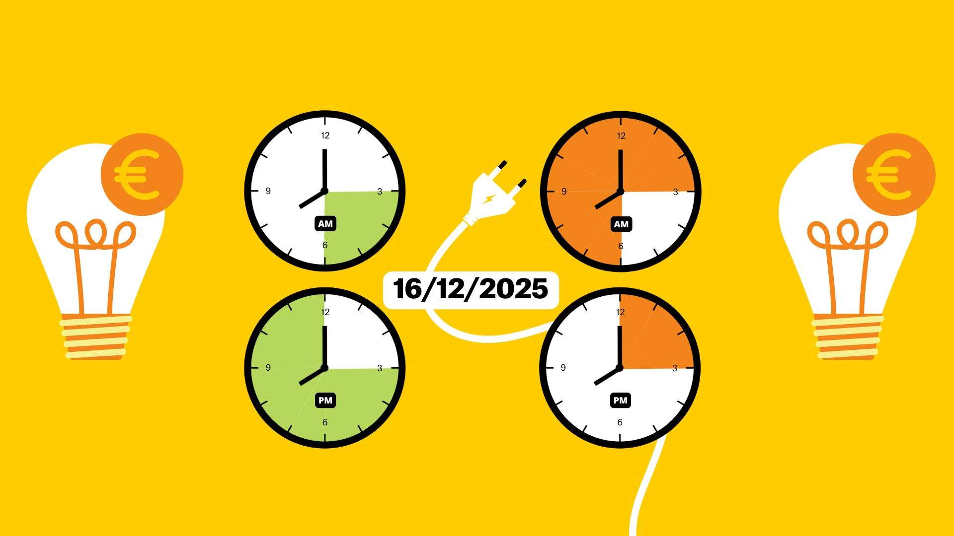 Preu de la llum d'avui, dimarts 16 de desembre, per hores: quan és més barat posar la rentadora