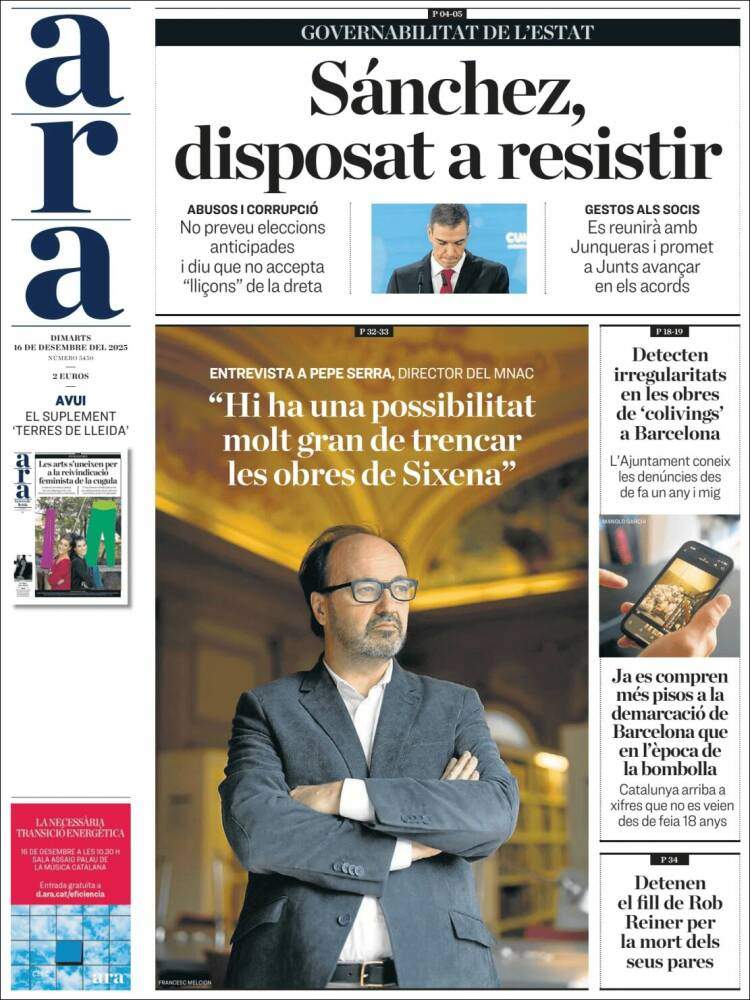 Ara, 16 desembre 2025 Ara, 16 desembre 2025