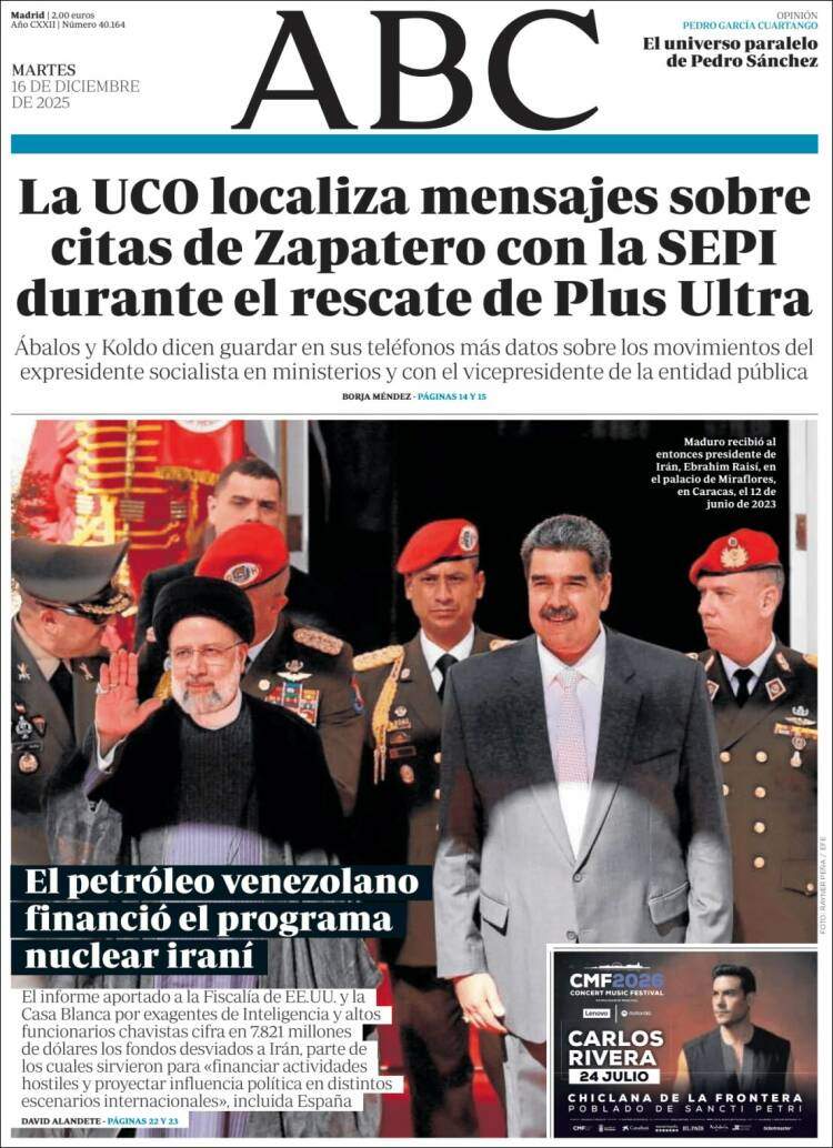 ABC, 16 desembre 2025 ABC, 16 desembre 2025