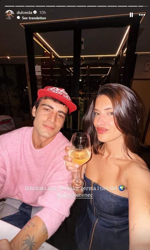 Última felicitació al seu germà / Instagram Última felicitació al seu germà / Instagram