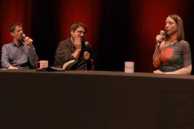 Maya Pixelskaya, amb Ignasi Taltavull i Tomàs Fuentes a 'La Ruina'2 Maya Pixelskaya, amb Ignasi Taltavull i Tomàs Fuentes a 'La Ruina'2