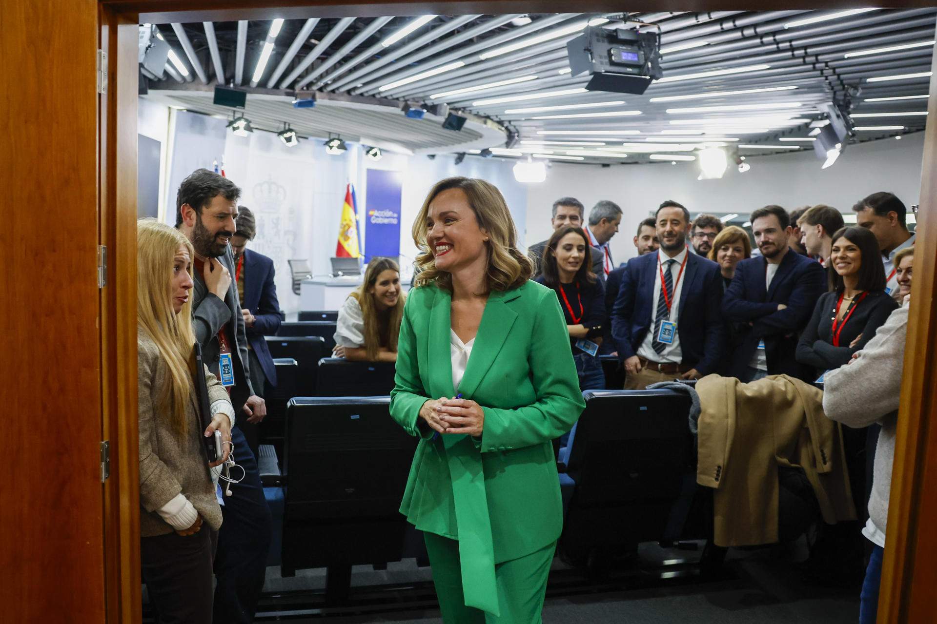 Pilar Alegría s’acomiada com a portaveu del govern espanyol per ser candidata del PSOE a l’Aragó