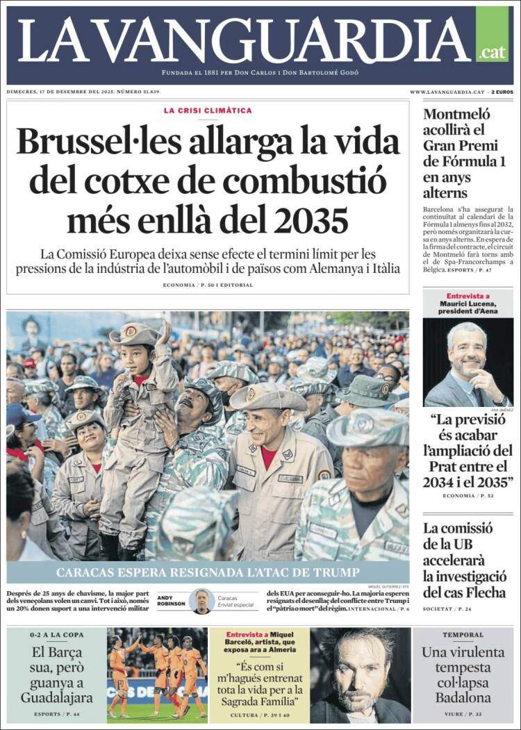 La Vanguardia, 17 desembre 2025