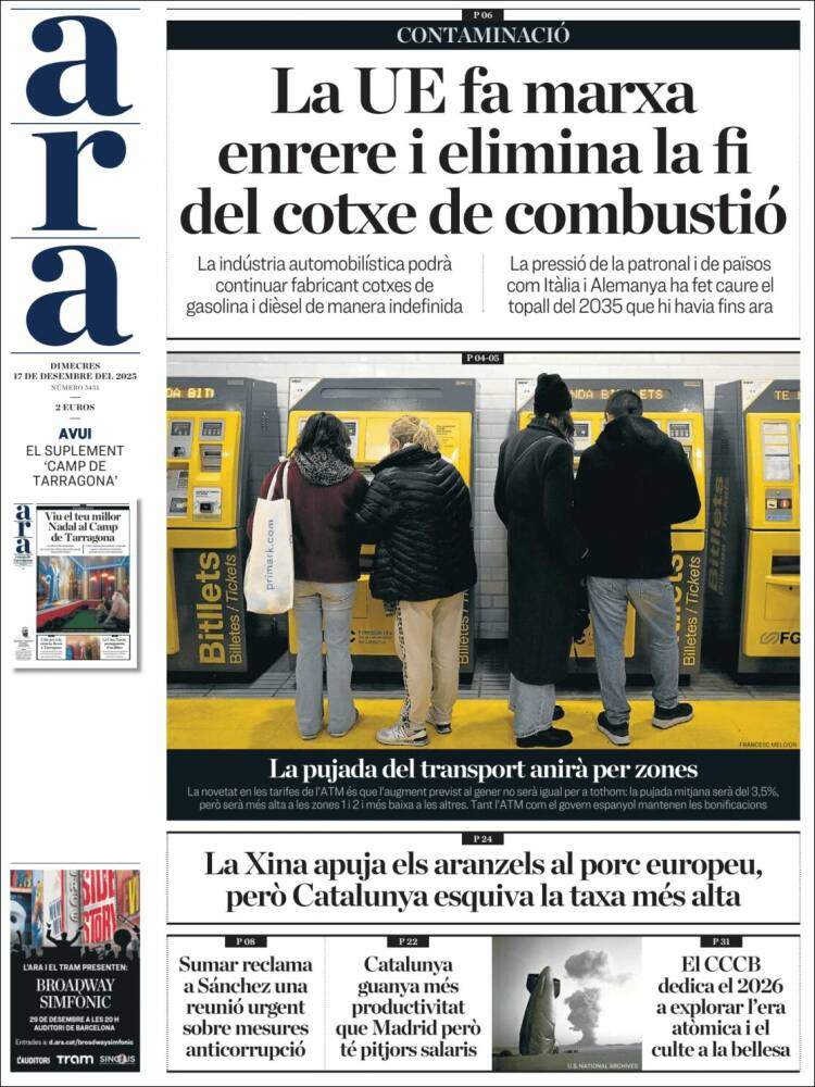 Ara, 17 desembre 2025