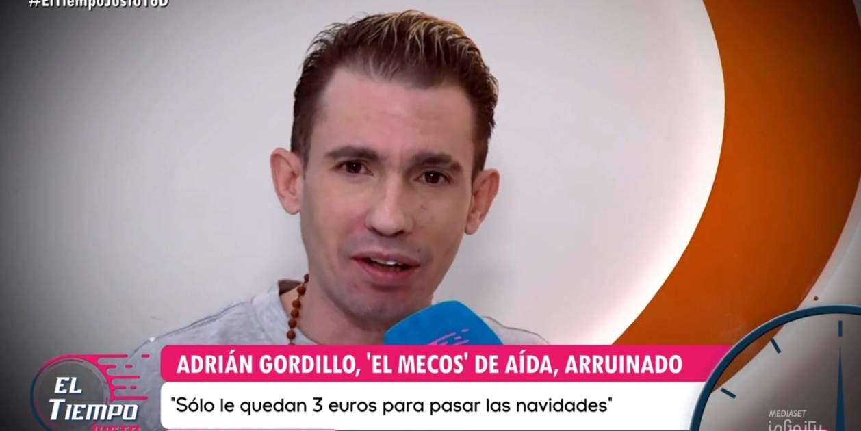 Adrián Gordillo 'El Mecos' en 'Aída' actualmente con 36 años / Telecinco