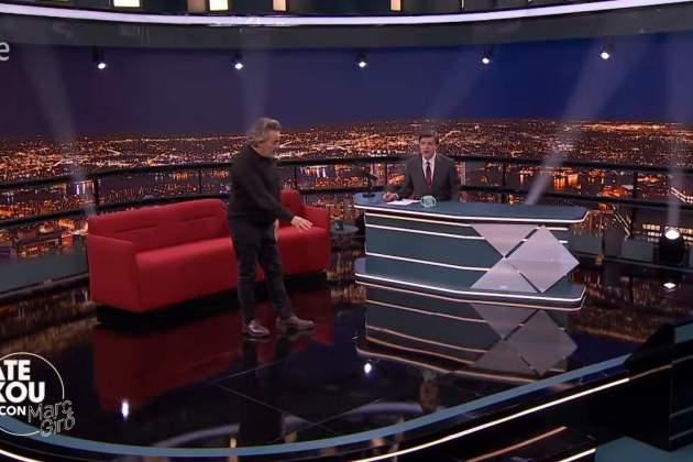 Eduard Fernández, amb Marc Giró al 'Late xou' TVE Eduard Fernández, amb Marc Giró al 'Late xou' TVE