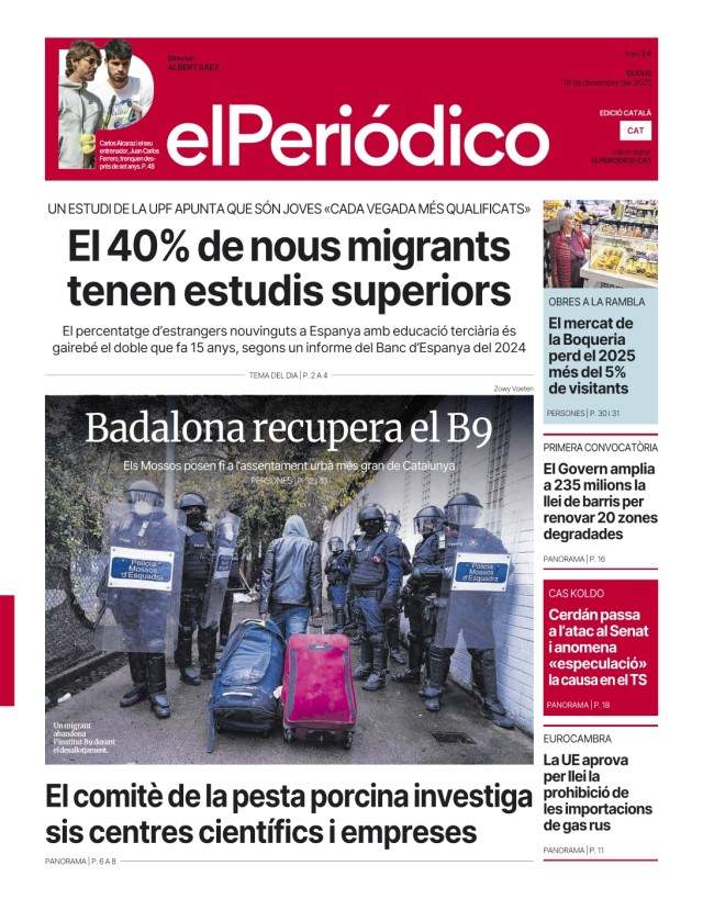 El Periodico, 18 desembre 2025 El Periodico, 18 desembre 2025
