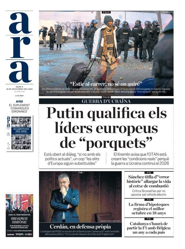 Ara, 18 desembre 2025 Ara, 18 desembre 2025