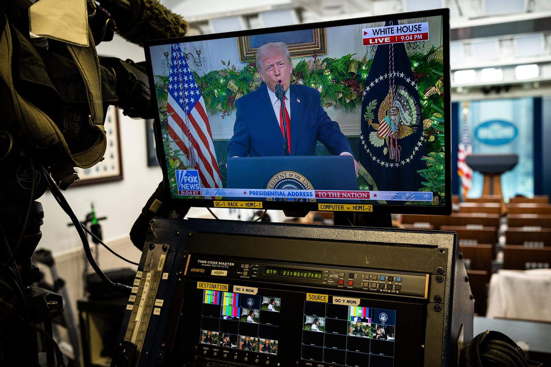 Trump exagera sus logros en el discurso a la nación con la popularidad bajo mínimos