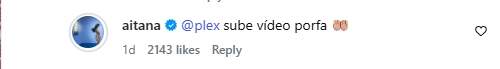 Respuesta de Aitana a Plex Instagram Respuesta de Aitana a Plex Instagram