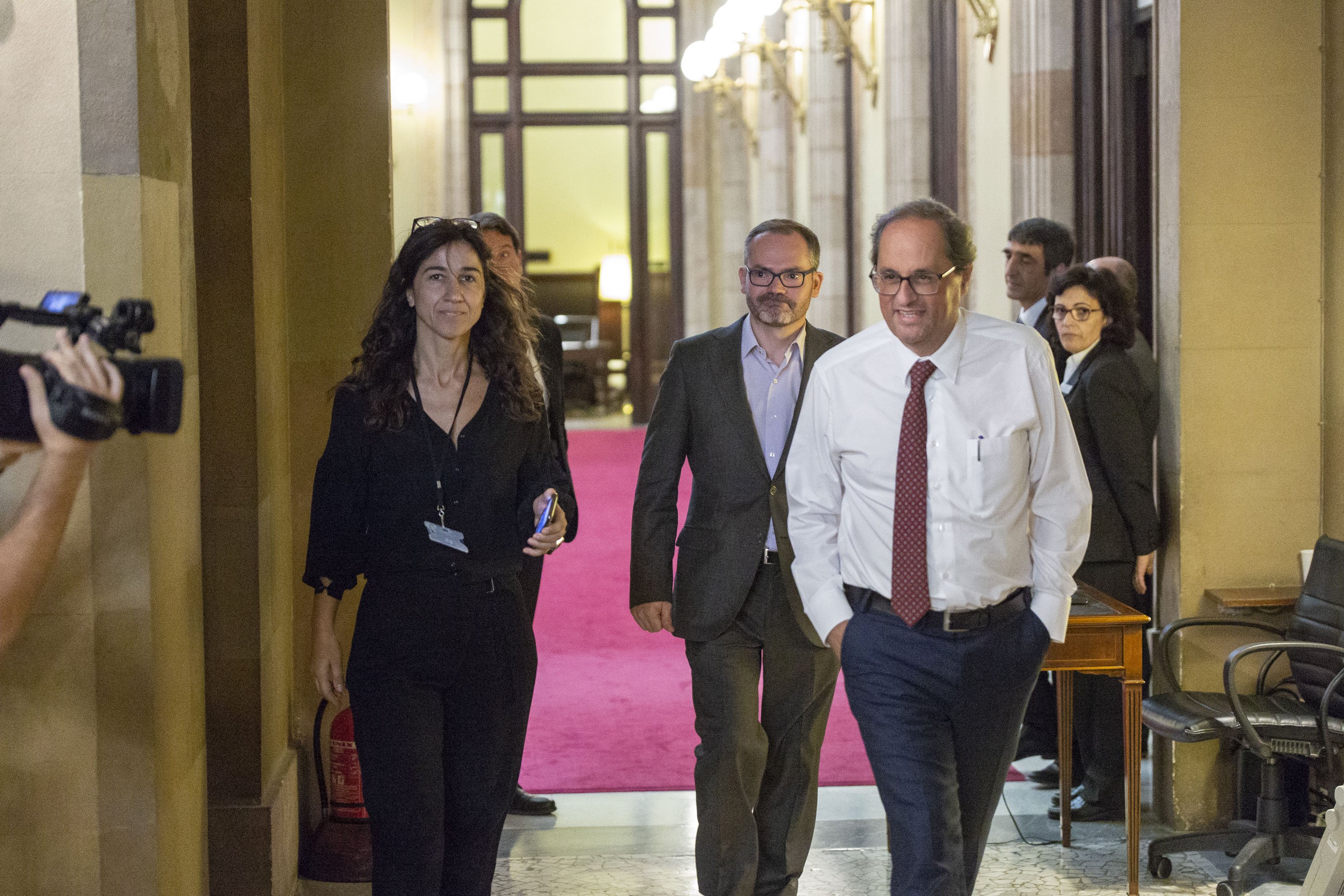 Torra i Costa denuncien l'obstruccionisme de Sánchez i la justícia espanyola amb el cas Pegasus