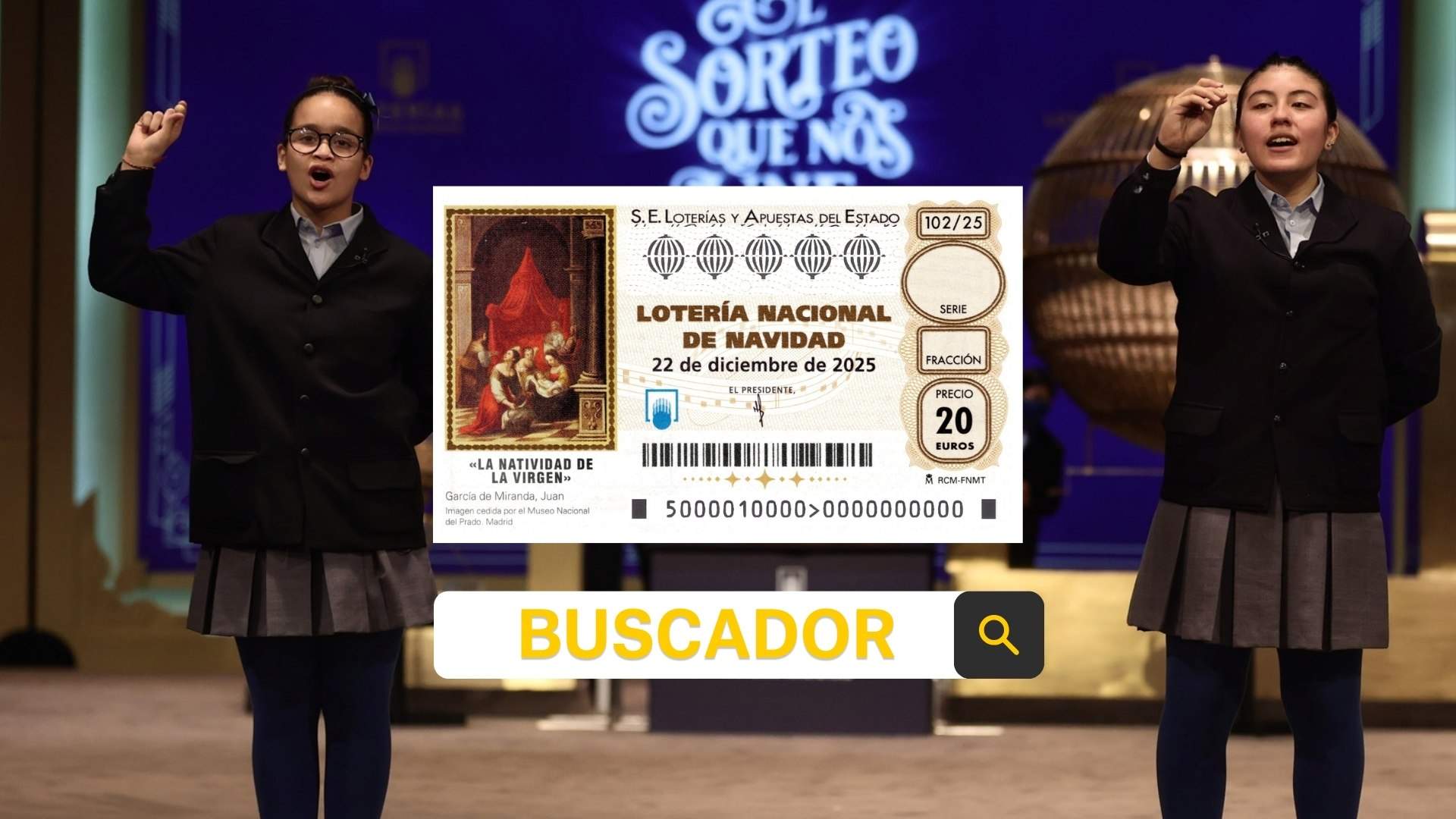 Comprobar Lotería de Navidad 2025: números premiados | BUSCADOR