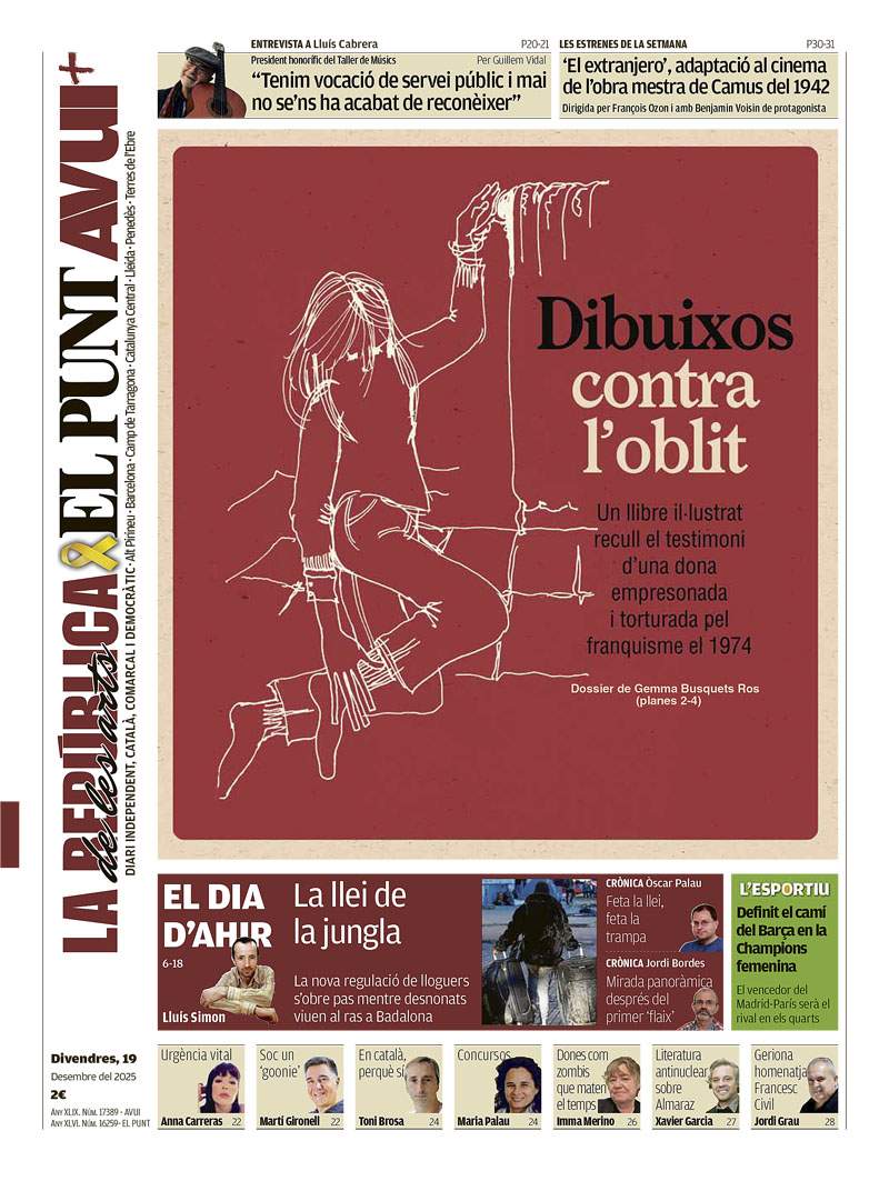 El Punt Avui, 19 desembre 2025