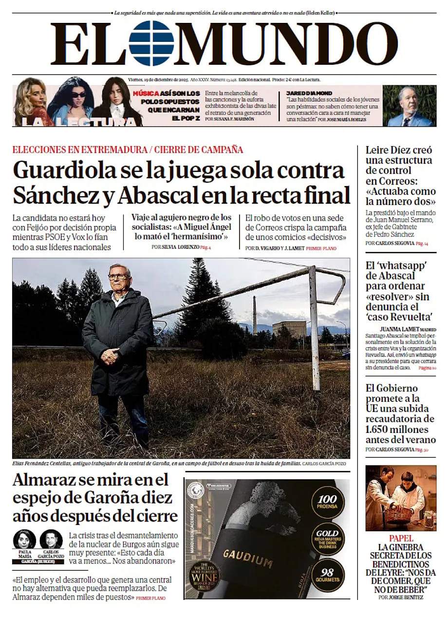 El Mundo, 19 desembre 2025 (1)