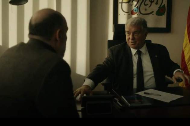 Joan Laporta i Jordi Basté durant l'inici del programa / 2Cat 