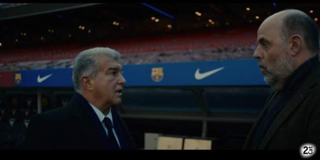 Joan Laporta i Jordi Basté al Camp Nouç   2Cat 