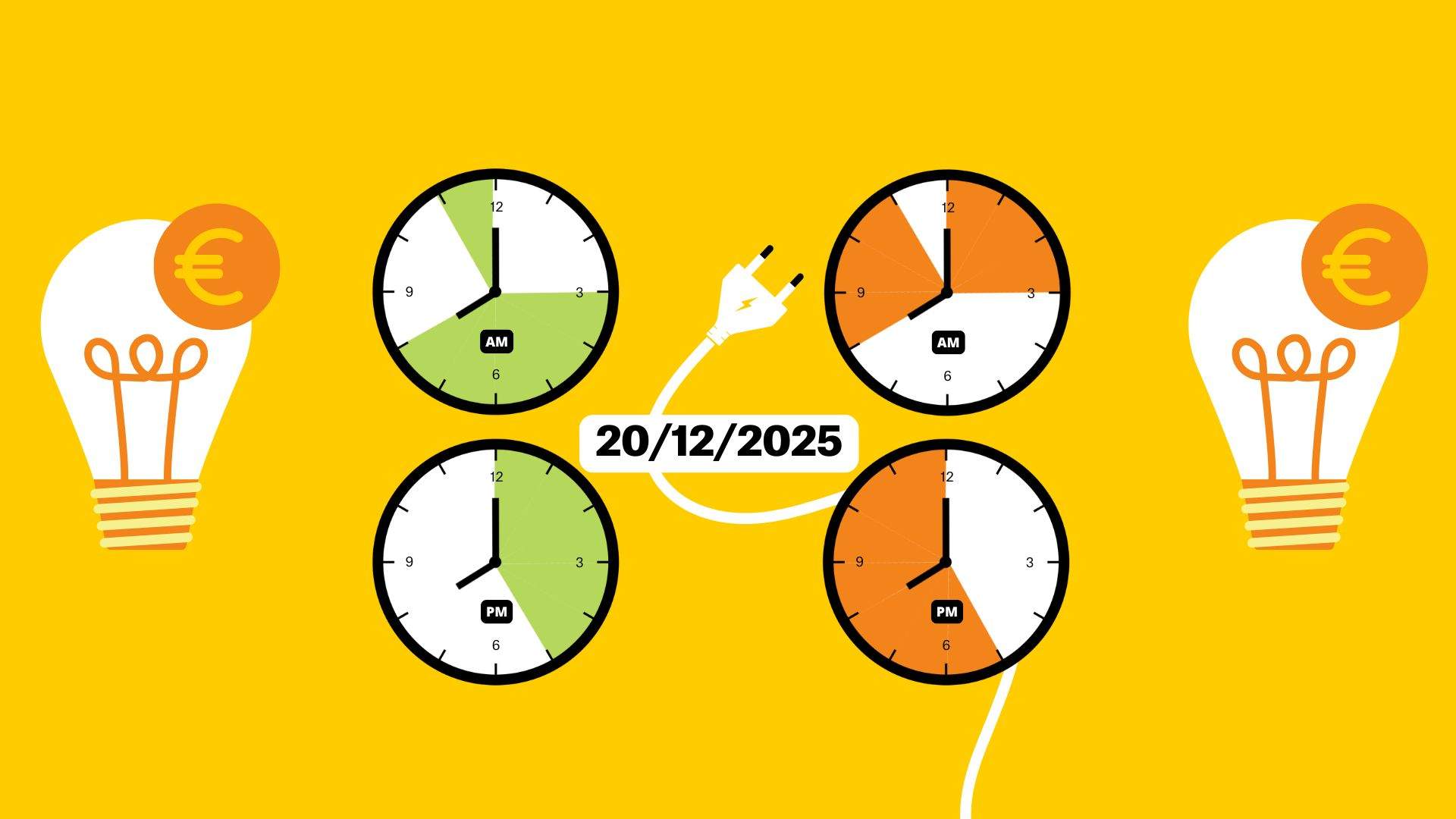 Preu de la llum d'avui, dissabte 20 de desembre, per hores: quan és més barat posar la rentadora?