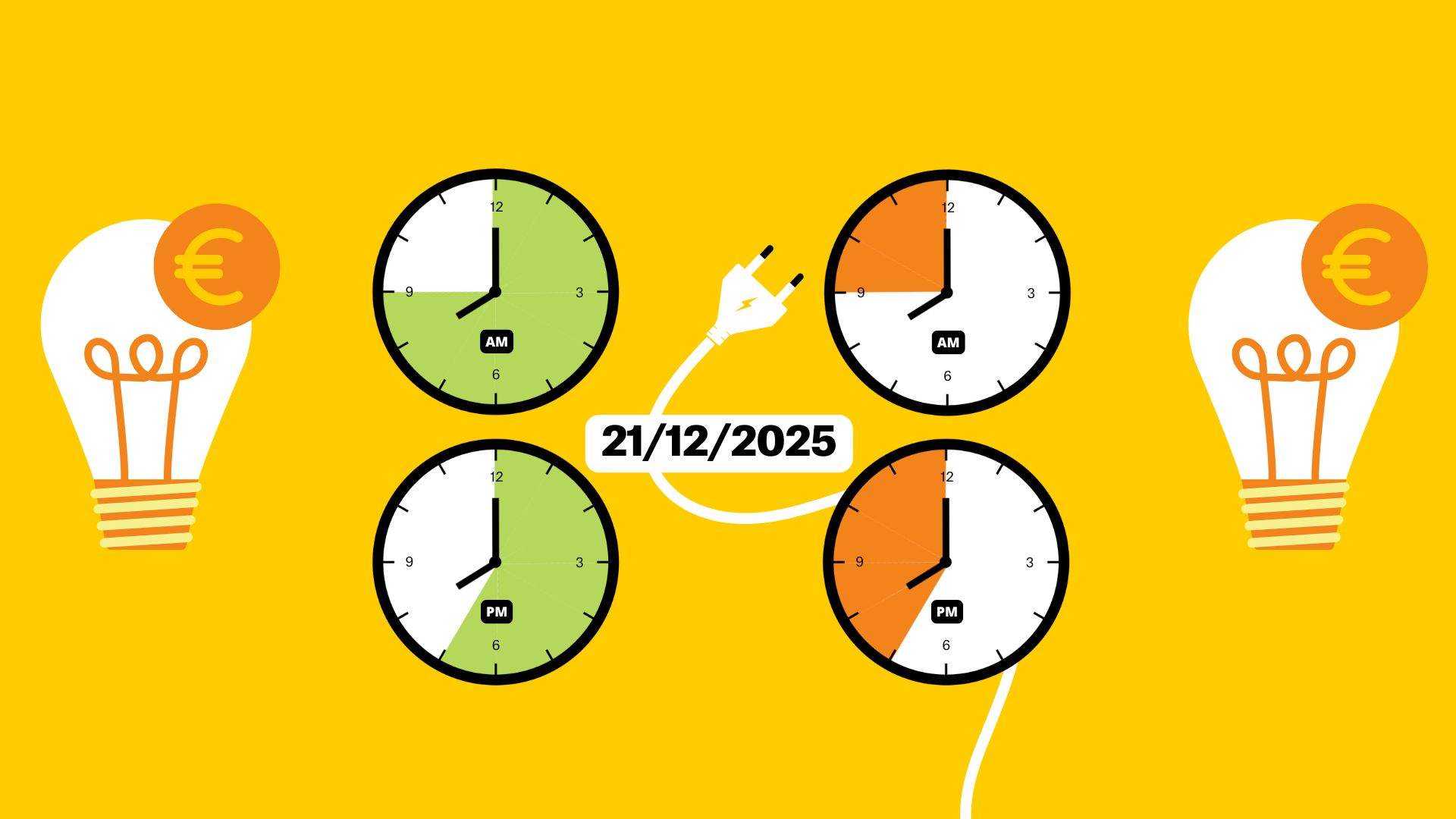 Precio de la luz de hoy, 21 de diciembre, por horas: ¿cuándo es más barato poner la lavadora?
