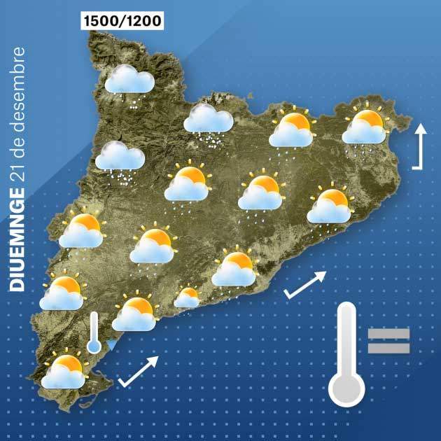 Mapa Catalunya diumenge 20-12
