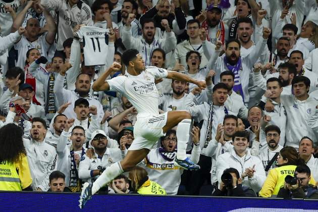 Madrid Sevilla celebració Bellingham / Foto: EFE Madrid Sevilla celebració Bellingham / Foto: EFE