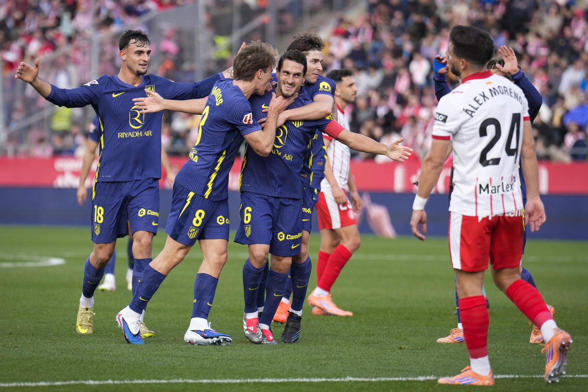 El Girona no puede ante un Atlético de Madrid muy solvente y vuelve a caer en Montilivi (0-3)