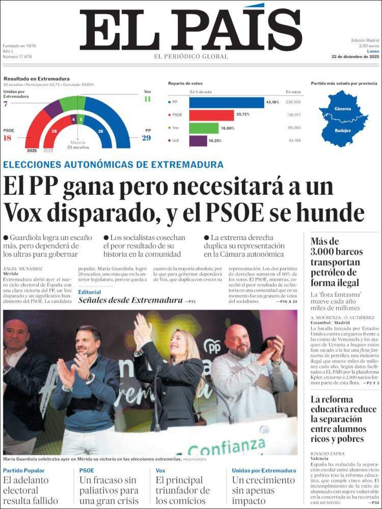 El Pais, 22 desembre 2025