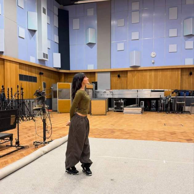 Aitana en el estudio de música de Abbey Road / Instagram