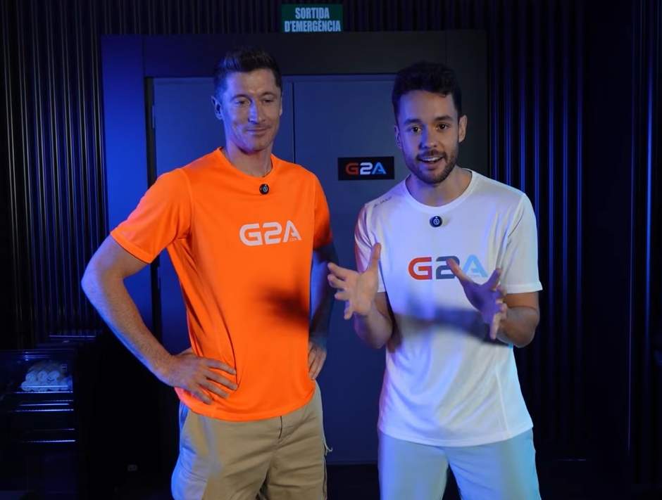 Robert Lewandowski en el vídeo de The Grefg   YouTube (1)