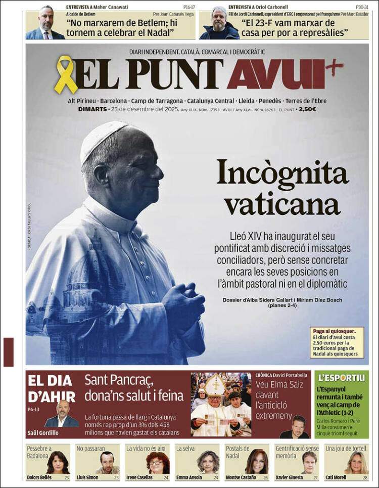 El Punt Avui, 23 desembre 2025