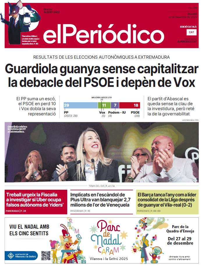 El Periodico, 22 desembre 2025