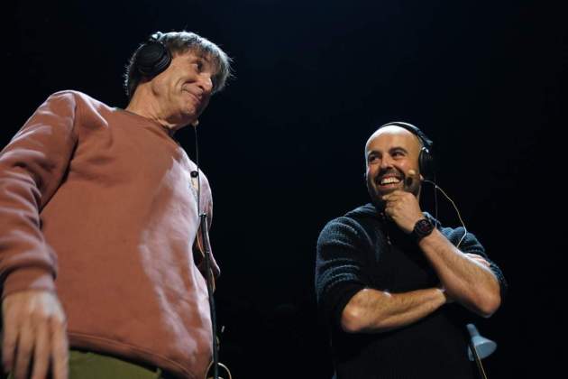 L'Albert Pla i en Peyu, a l'especial de Nadal de Catalunya Ràdio al teatre Coliseum de Barcelona X