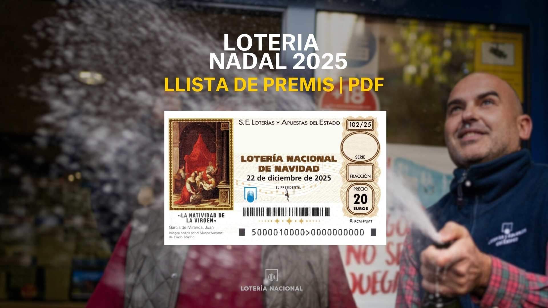 Llista oficial de premis de la Loteria de Nadal 2025 | PDF