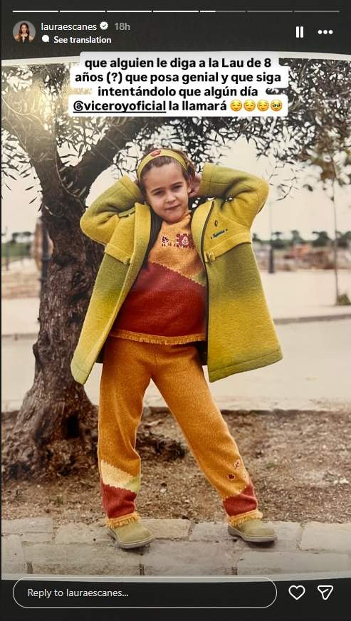 Laura Escanes de pequeña / Instagram