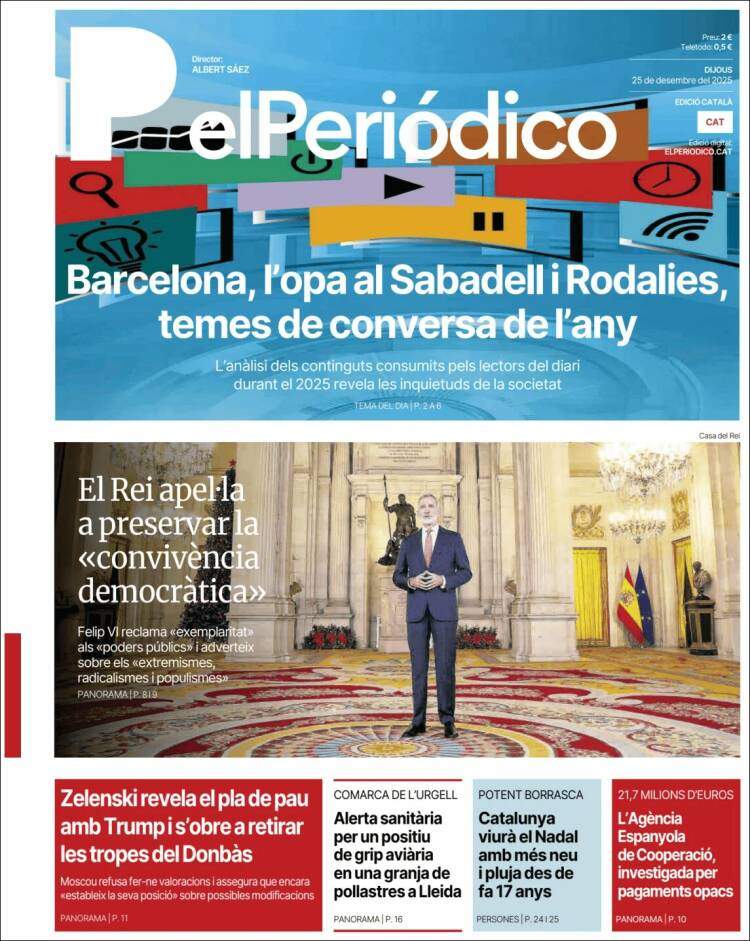 El Periodico, 25 desembre 2025 El Periodico, 25 desembre 2025