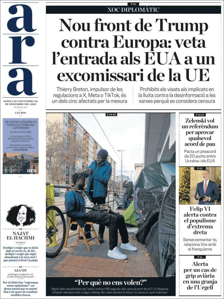 Ara, 25 desembre 2025 Ara, 25 desembre 2025