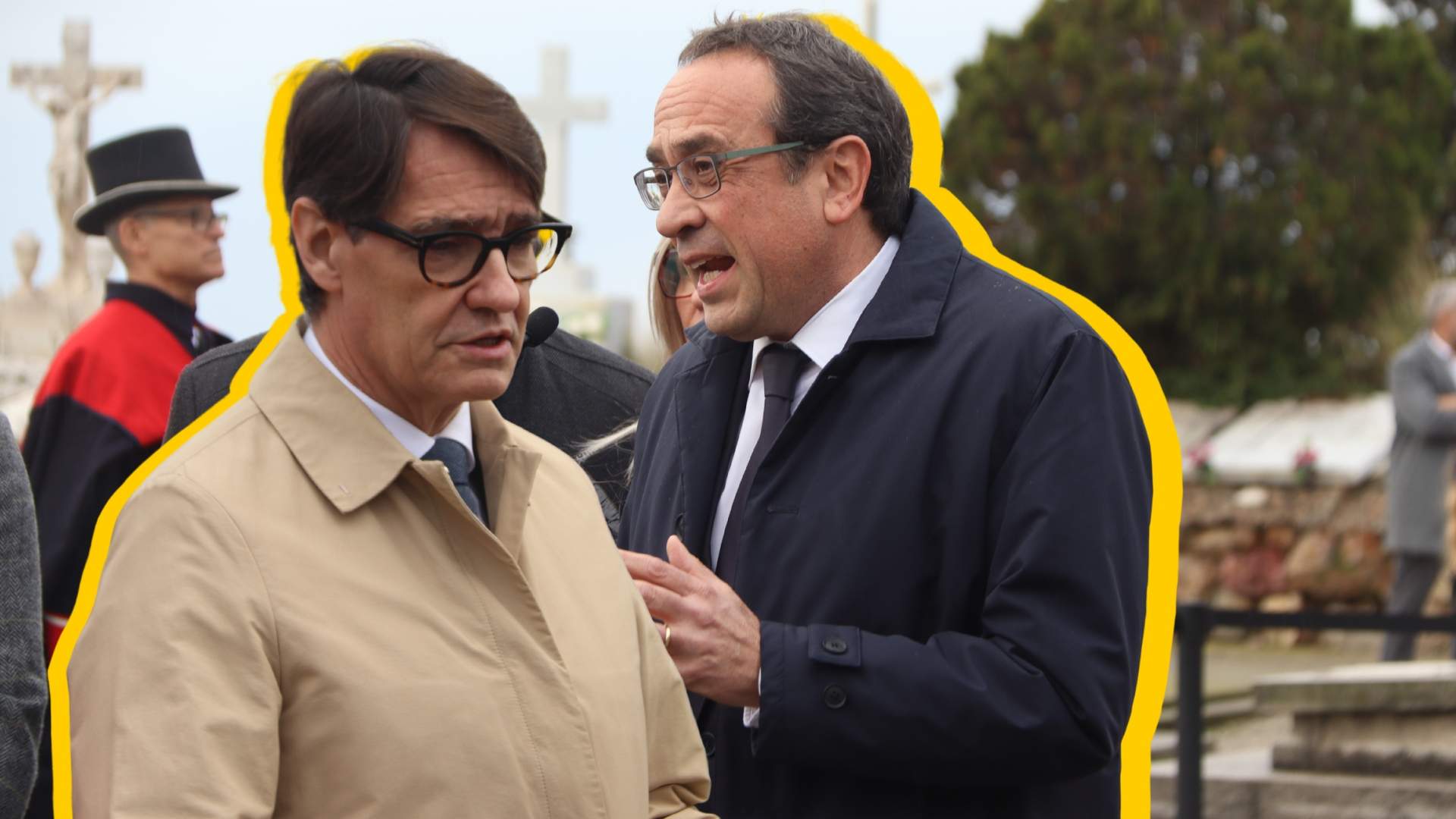 Rull demana el retorn de Puigdemont en l'ofrena a Macià, mentre Illa es conforma amb "convivència"