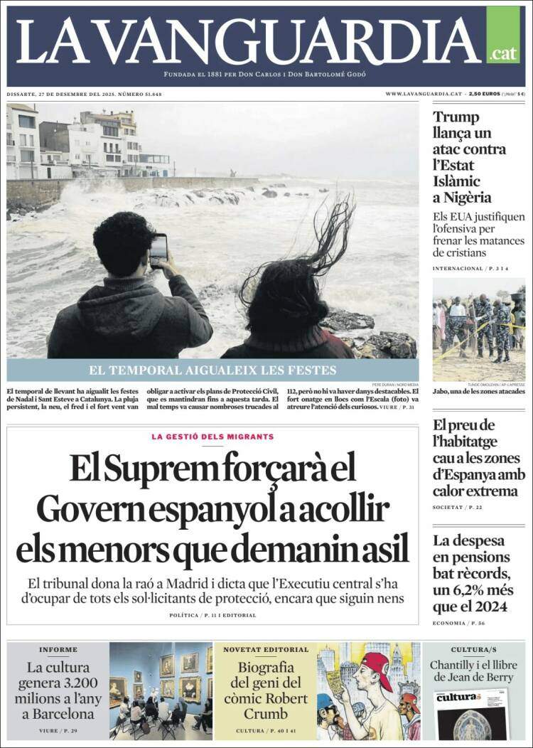 La Vanguardia, 27 desembre 2025