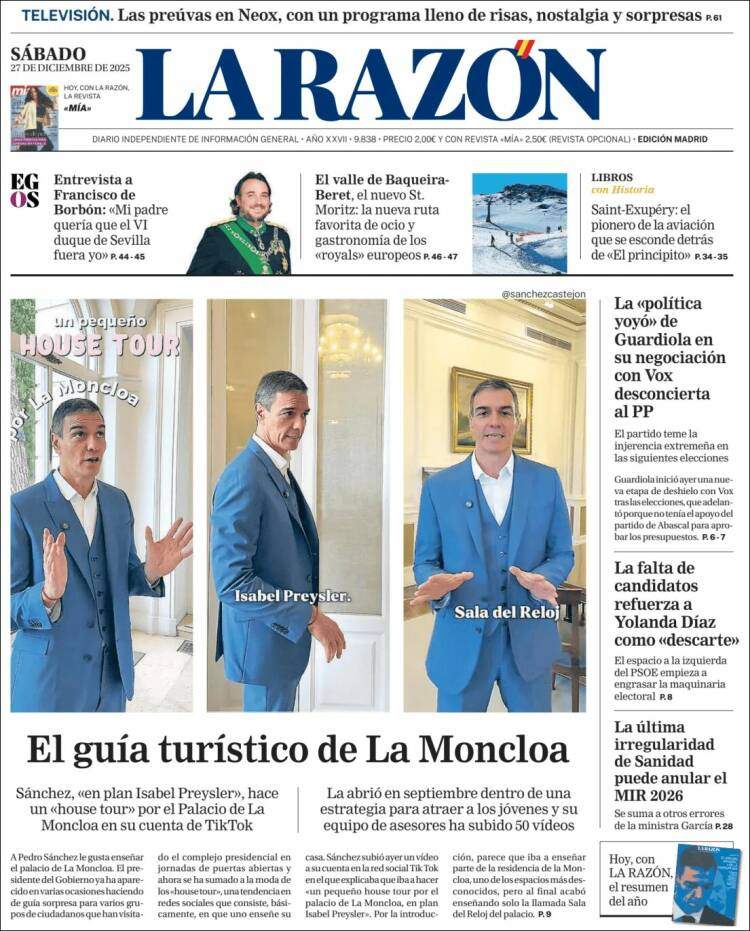 La Razon, 27 desembre 2025