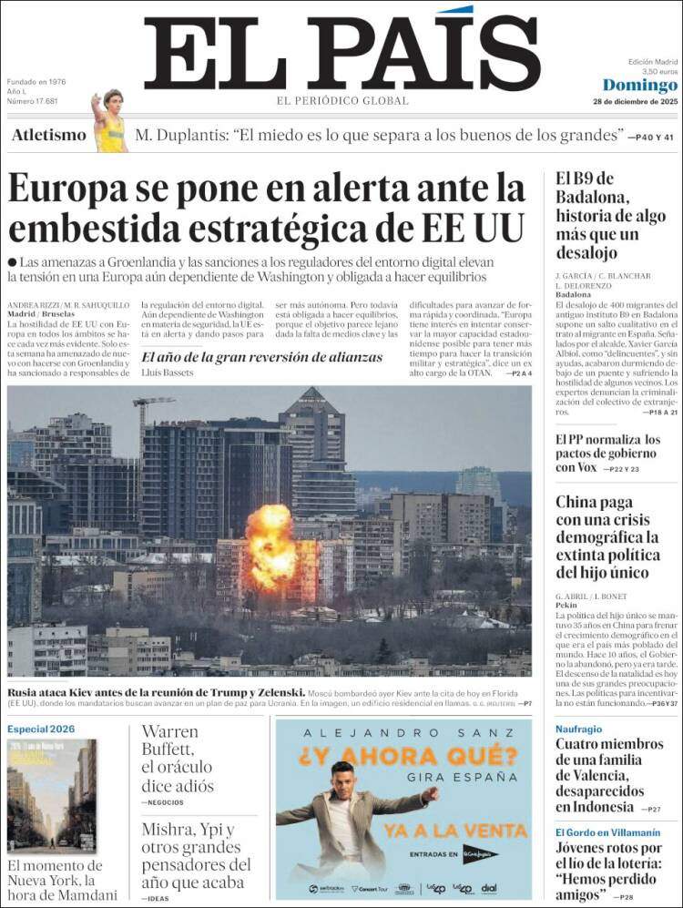 El Pais, 28 desembre