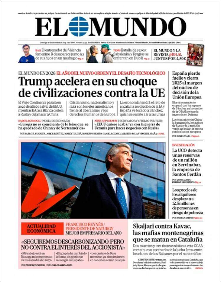 El Mundo, 28 desembre 2025