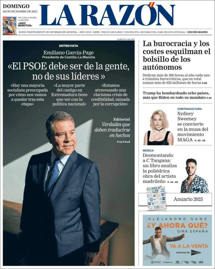 La Razon, 28 desembre 2025