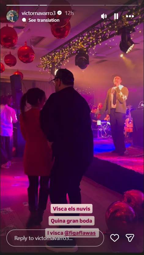 Gerard Romero i Lisbeth ballant amb l'actuació de Figa Flawas   Instagram