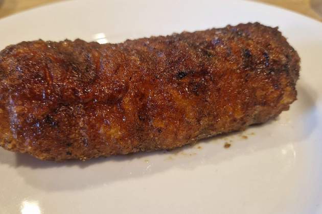 Xuixo a la brasa del restaurant Can Selvatà. / Foto: Esmorzarsdeforquilla.cat