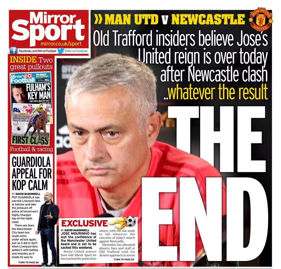 mourinho destituit mirror