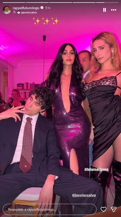 Javier Calvo y otros invitados, en la fiesta de Fin de Año de Rappel IG2