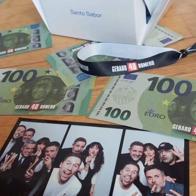 Fiesta por todo lo alto con billetes y amigos por los 40 años de Gerard Romero IG