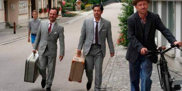 Javier Gutiérrez y Carlos Iglesias en 'Un franco, 14 pesetas'2